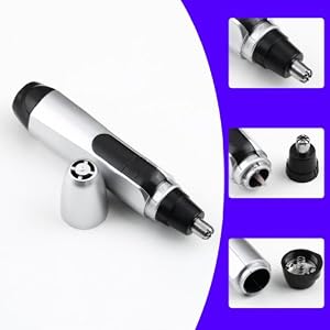 SODIAL(R) Travel Electric Tool Wet/Dry Nose Ears Personal Face Regulator Groomer Shaver Remover Set for Men - Image 3