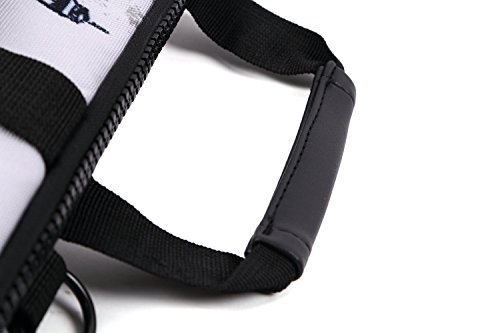 Sidorenko Canvas Notebooktasche für 17-17,3 “ Zoll ( 43,9 cm) mit Zubehörfach und Schultergurt / Vorder – Rückseite bedruckt - 8