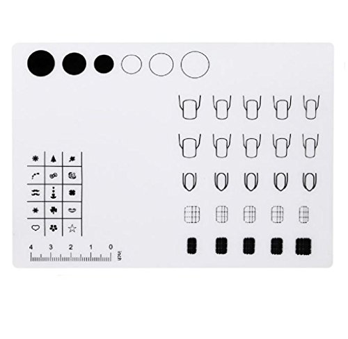 Malloom Silicone Workspace Stamping Plate Washable Mat Table Transfer Tools For Nail Art