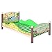 Fantasy Fields by Teamson  Dinosaur Kingdom Childrens Wooden Kids Toddlers Bed no Mattress TD-0087A