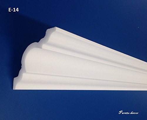 30 Meter Zierleiste E-14 Styropor Decoration 50x50x2000mm Stuckleisten, XPS