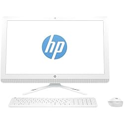 HP HP 22-B005NS - Ordenador de sobremesa All-in-one de 21.5" (Intel Celeron 1.6 GHz, RAM de 4 GB, Windows 10 Home) QWERTY español, color blanco nieve