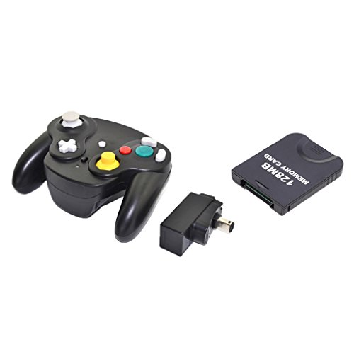 Preisvergleich Produktbild MagiDeal Satz Von Nintendo Gamecube Zubehör inkl. Kabellos Regler,128GB Spiecherkarte