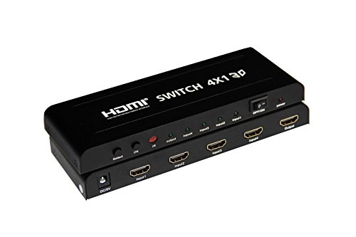 4×1 HDMI Switch 2k x 4k Yatek YK-0401P mit 3D-Format-Unterstützung, PIP-Funktion und Fernbedienung - 2