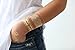 Liberty Tattoos Metallic Temporary Gold Silver Body Art Transfer Temporary Stickers