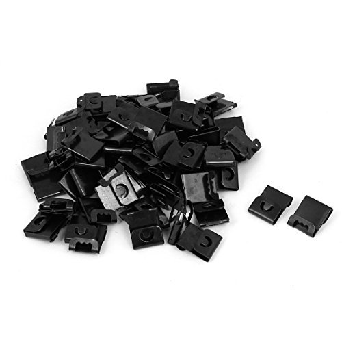 Preisvergleich Produktbild DealMux 17mmx14mmx7.5mm S-Shaped Bilderrahmen Fotorahmen hängend Aufhänger-Haken-Schwarzen 100pcs