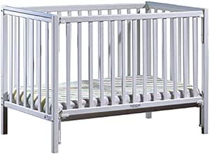 Pack Lit Bebe A Barriere Coulissante Avec Matelas Camille Bleu 60x1cm Amazon Fr Bebes Puericulture