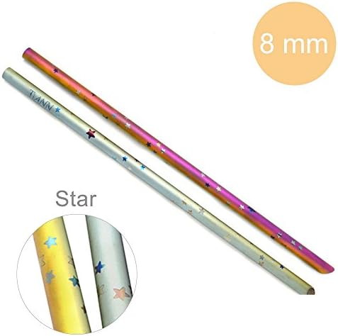 TiANN STRAW02-AU-ST+BAG03 Titanium Straw-Star (8 mm)