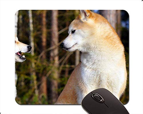 Preisvergleich Produktbild Akita Inu Mauspad für Paare, rechteckig, Rutschfest