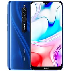 Xiaomi Redmi 8 Teléfono 4GB RAM + 64GB ROM, Pantalla de caída de Puntos de 6.22 ", procesador Snapdragon 439 Octa-Core, cámara Frontal Dual de 8MP y cámara Trasera Dual AI de 12MP + 2MP (Azul)