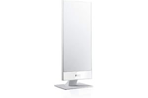 KEF T101 Paire d'enceintes blanc |Super Slim| 3,5cm de profondeur|10-100W|HiFi|Home Cinema|TV