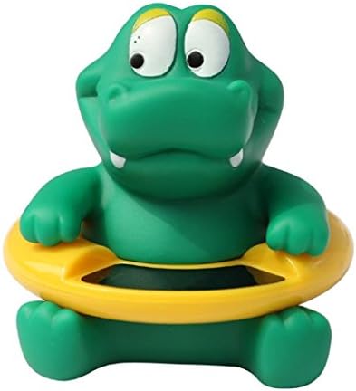 UCTOP STORE New Cartoon Baby Bath Water Thermometer Floating Bath Toys Bathtub and Swimming Water Pool Digital Water Temperature Meter Anti-Hot Electronic Thermometer Green Crocodile Animal Shaped
