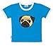 Organic Cotton Kids Pug T-Shirt | 9-10 Years | Blue | By Paw Prints