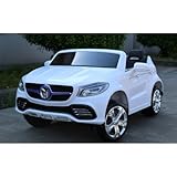 Babycoches - Coche eléctrico para niños GLA concept con mando a distancia para control parental, 24V, 2 plazas, color blanco