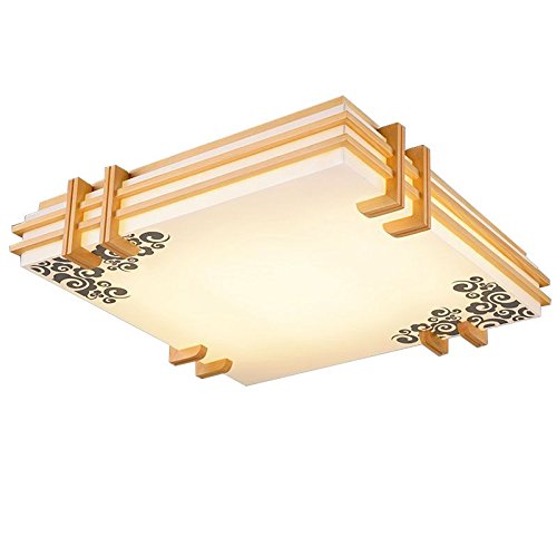 Preisvergleich Produktbild Chinesischer Stil Holz LED Deckenleuchte Lampe einfach Schlafzimmer Deckenleuchten Study Room Deckenleuchte Beschläge
