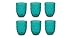 Produktbild Villa d 'Este Home Tivoli Fish Set Wassergläser, türkis, 6 Einheiten