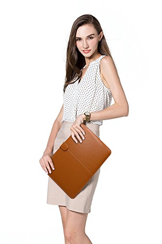 MOSISO MacBook Air 13 H  lle Case  Premium Qualit  t PU Leder Schlanke Schutzh  lle Tasche Cover f  r MacBook Air 13 Zoll  A1369   A1466   Hellbraun
