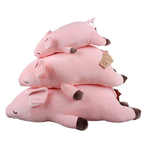 Zi Xi & Zi Qi Peluche Piggy Grand Animaux Coussin 60cm Cadeau pour Enfants/Adultes