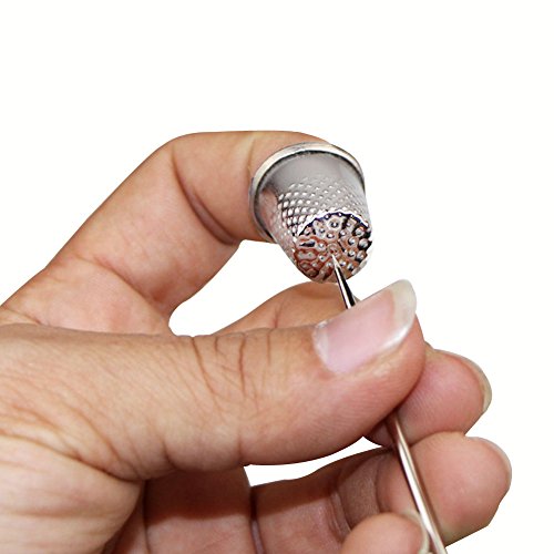 Blue Vessel 10pcs Vintage Finger Fingerhut Protector Nähen Pin Nadel Metall Schild - 7