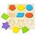 Gogogo 3D Wooden Jigsaw Puzzle Shape Pattern Color Cognitive and Matching Toy for Toddler Baby Kids Toy
