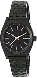 Nixon Damen-Armbanduhr Small Time Teller Analog Quarz Edelstahl beschichtet A399957-00