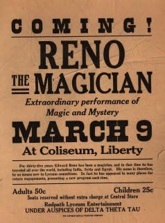Reno (4) - Vintage Magician Mouse Mat