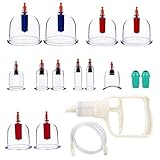 ★ TAMAÑOS MÚLTIPLES - El kit contiene una variedad de ventosas de silicona de alto grado para diferentes tamaños de cuerpo o cara: tazas grandes para hombros, espalda y abdomen más grandes; Tazas pequeñas para cabezas más pequeñas, caras, articulaciones, etc.