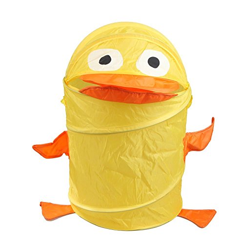 Waeschekorb - TOOGOO(R) Tier Design Faltbar Waeschekorb Waeschesammler Waeschebox (Ente Gelb)