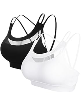 Yolev Sport BH Yoga BH starker Halt Gepolstert ohne Bügel (1 oder 2 St)