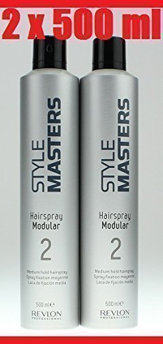 Revlon 2x Style Masters HairSpray Haarspray 2 Modular je 500 ml = 1000 ml