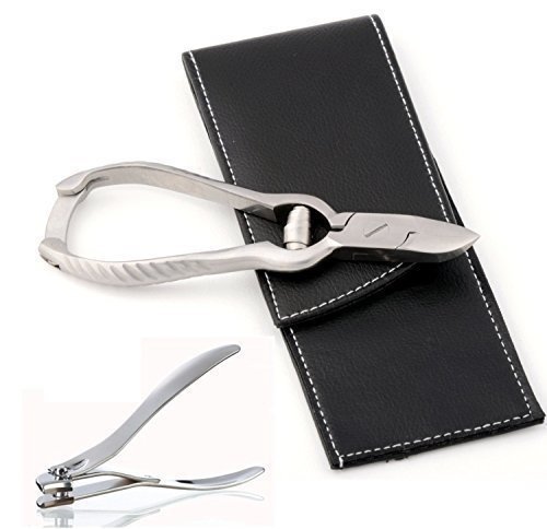 CANDURE® - Podiatrists Barrel Spring Nail Clippers Cutters Nippers for thick toenails Plus Angled Nail Clippers - Podiatry Instruments Clippers with Safety Pouch.