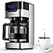 Produktbild Aicook Kaffeemaschine American-Kaffeevollautomat mit LCD-Display, digitale Temperatursteuerung, Edelstahl, 1,5 l, 12 Tassen, 800 W