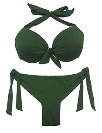 Bikini Oberteil Damen Mit Push-Up - Rückenfreies Bikinioberteil Für Große Brüste