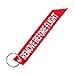 Price comparison product image CFPACR Chic Remove Before Flight Letters Motorcycle Key Chain Ring Exhaust Pipe Decor - Red