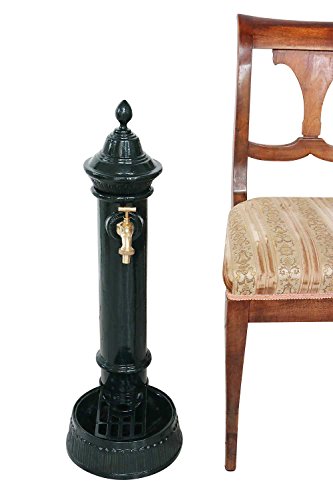 Standbrunnen 73cm Alu grün Brunnen Waschbecken Zapfsäule Antik-Stil - 3