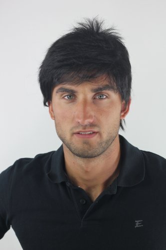 Men's WIG (for Men or Unisex) HIGH QUALITY synthetic short BLACK youthful young look GFW1169-1B Man