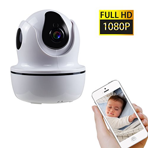 Preisvergleich Produktbild NEXGADGET IP Kamera 1080P Wlan Überwachungskamera WiFi Sicherheitskamera, Unterstützung 128GB Mikro-SD Karte, mit Nachtsicht, zwei-Wege-Audio, Pan & Tilt und Bewegungserkennung für Indoor