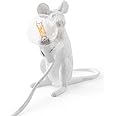 SELETTI Mouse Lamp Mac lampada topo seduto, Resina, Bianco