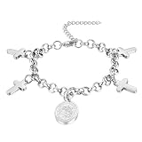 medalla acero quirurgico ✟ EMBALAJE ✟: El artículo viene envuelto y colocado con una bonita caja azul de joyería, listo para regagar a padres, amigos, novios y a sí mismo. Es una buena elección para todas las ocasiones: Navidad, Aniversario, San Valentín, Día del padres,o fiesta informal, actividades comerciales, vacaciones, y salida, etc.