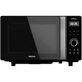 Cecotec GrandHeat 2500 Flatbed Touch Black Digital Microwave, 800 W, Capacity 25 L, Touch Control Panel, 8 Preset Functions,