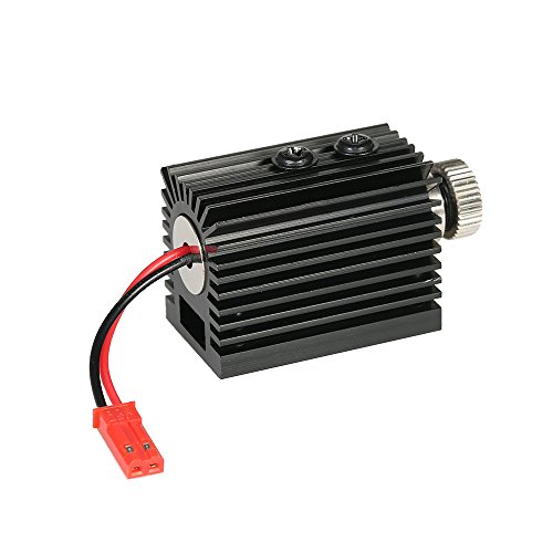 KKmoon 1000 mW 405nm Laserkopf Gravurwerkzeug für DIY Carving Graviermaschine Laser Gravierer Zubehör mit Schraubendreher, Blau Violett Licht - 8