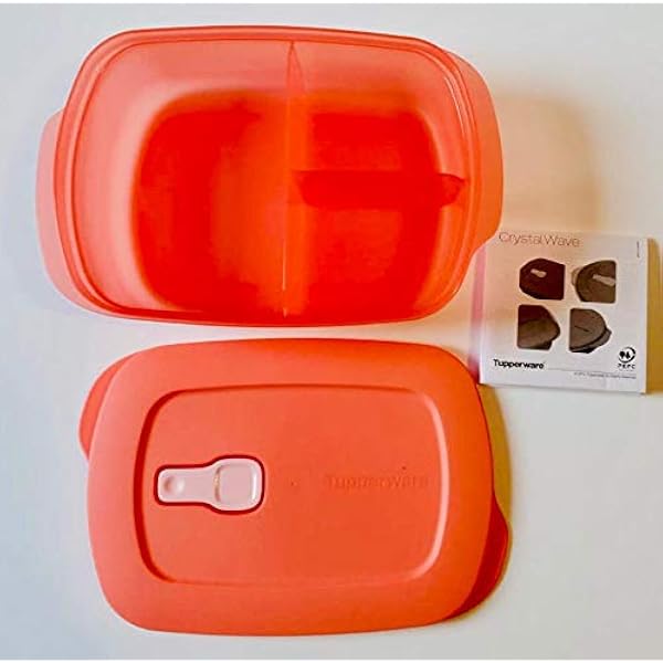 Tupperware to Go Crystalwave - Contenitore per il pranzo per microonde,  1000 ml, con divisorio intelligente, per la scuola, il pranzo, il pane :  Amazon.it: Casa e cucina