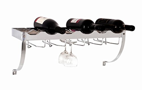 Haku Möbel 44263 botellero 58 x 18 x 22 cm, Cromo