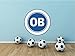 Produktbild OB Odense FC Denmark Soccer Football Sport Home Decor Art Wall Vinyl Sticker 55 x 55 cm