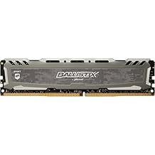 Ballistix Sport LT 16GB Single DDR4 2400 MT/s (PC4-19200) DIMM 288-Pin Memory - BLS16G4D240FSB (Grey)