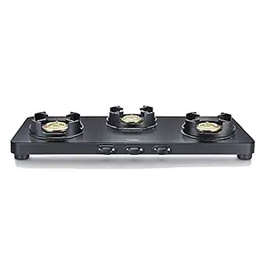 Prestige Edge 3 Burner Gas Stove (Black)