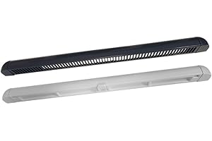 VIRTUAL PLASTICS Premium Trickle Vent - Slot Frame Vent for uPVC Window Anthracite Grey External/White Internal - 400mm Width - 1 Pack