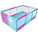 Produktbild Kindersicherheits-Familienspielplatz der tragbaren Babyzaunkinder Anti-Fallspielzaun Innen (Farbe : 2-Color, größe : 128×190cm)