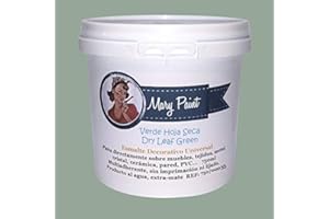 Mary Paint | Pintura para muebles efecto Chalk Paint, Verde Hoja Seca - 750ml
