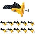 CATSON 50 PCS Tile Leveling System Kit Tile Leveling Clip for Floor Wall Tiles Reusable T-Type Tile Levelling Tools multicolour